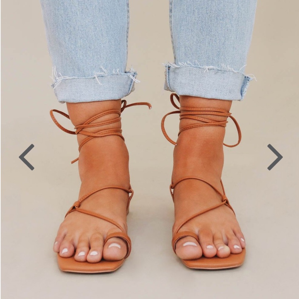 Alias Mae Vergegirl Tan Brown Anika Wrap Sandals